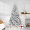 Northlight Pre-Lit Artificial Tinsel Christmas Tree - 9' - Silver - Clear Lights